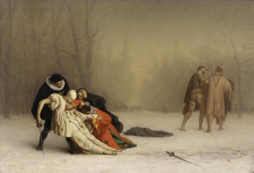 ジャン・レオン・ジェローム Painting - 仮面舞踏会の後の決闘 1857 ギリシャ アラビア オリエンタリズム ジャン レオン ジェローム